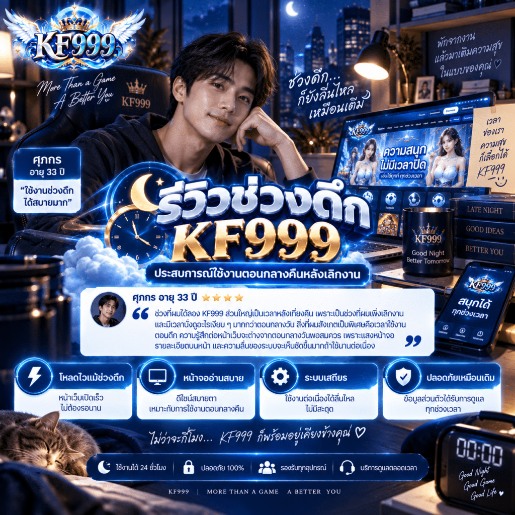 รีวิวช่วงดึก KF999 ประสบการณ์ใช้งานตอนกลางคืนหลังเลิกงาน